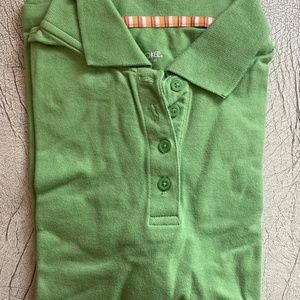 Green collard shirt